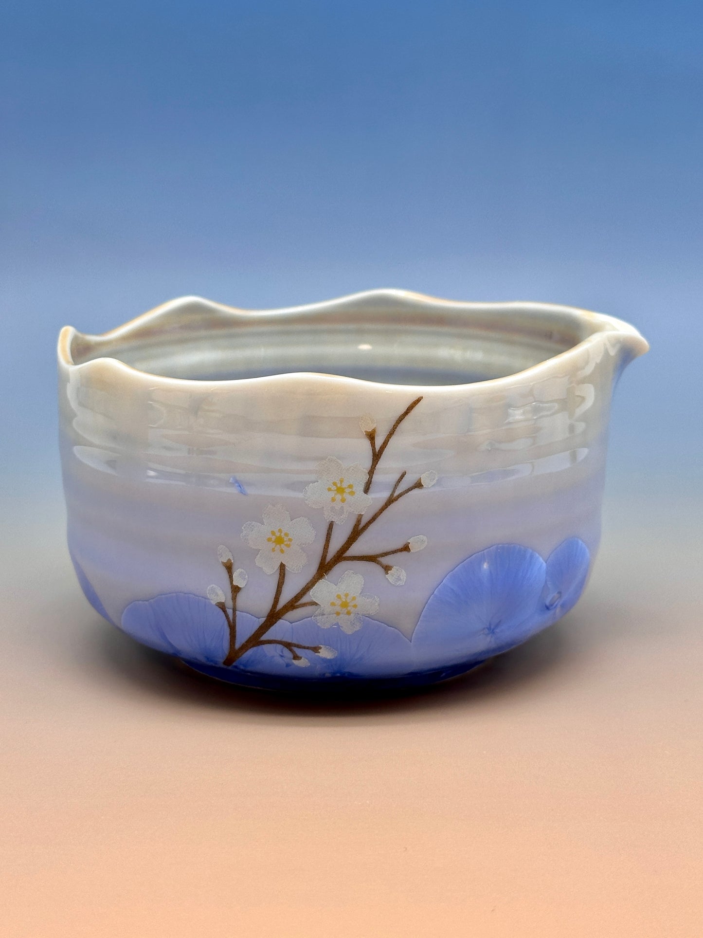 Blue Blooming Matcha Bowl Set