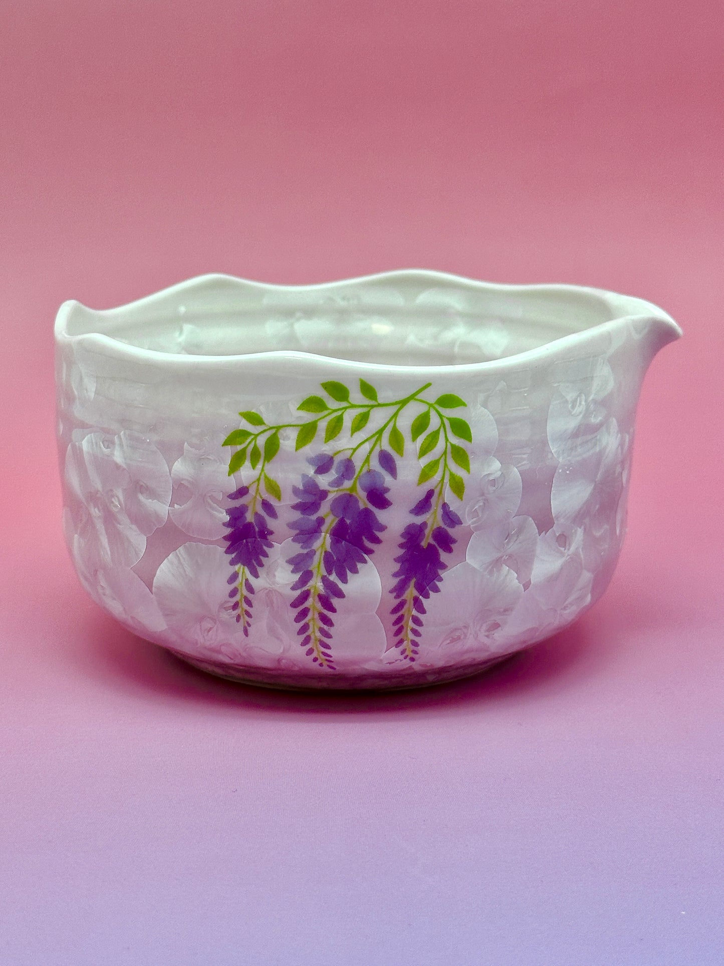 Purple Blooming Matcha Bowl Set
