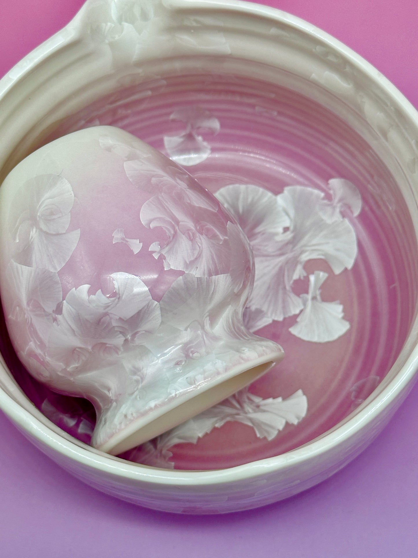 Purple Blooming Matcha Bowl Set