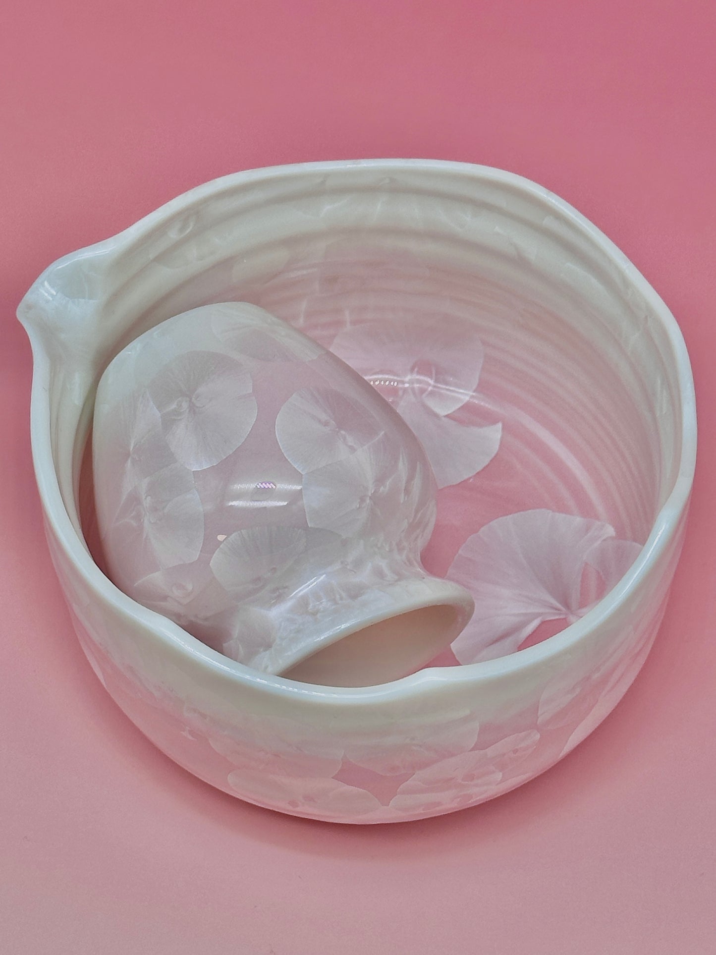 Pink Blooming Bowl Matcha Set